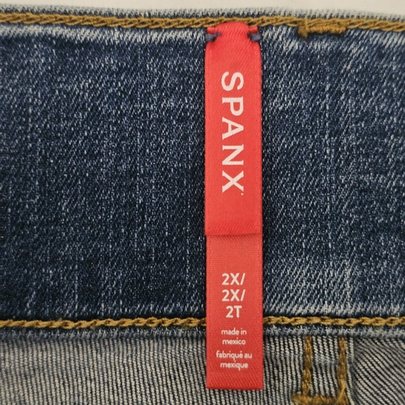 Spanx Wide Leg Stretch Jeans Women's Plus Size 2X - NWT Pull-on - Picture 6 of 10